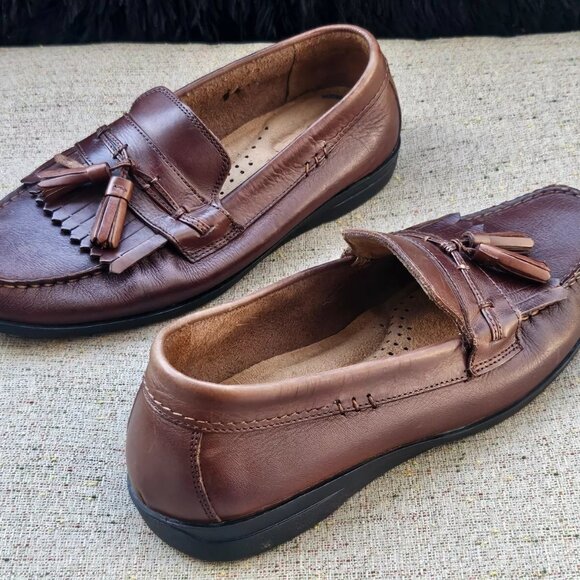 Dockers Men Brown Leather Upper Slip On Moccasin Shoes Size 9M main image 7